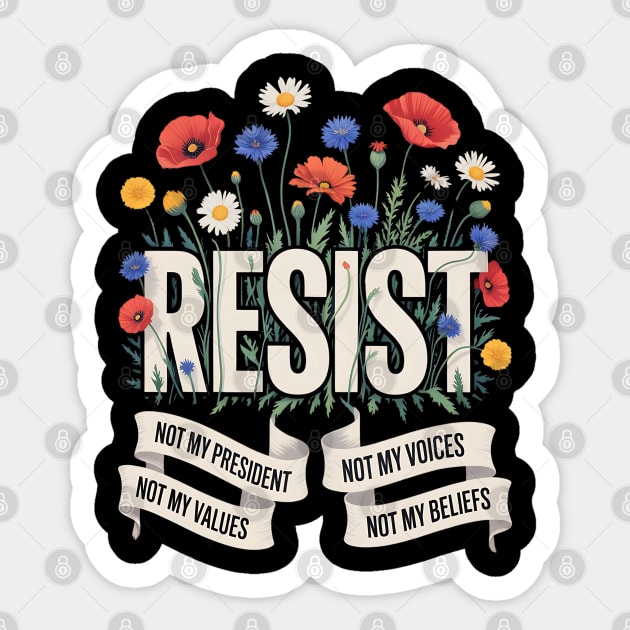 Anti-Trump Sticker by Creatifly Graphic Tees